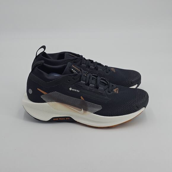 Nike Womens 8 Pegasus Trail 5 Gore-Tex running shoe Ivory Black Monarch - Picture 2 of 15